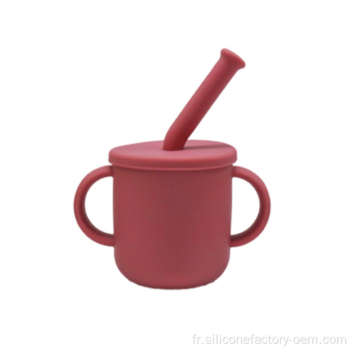 Nouvelle tasse de bébé en silicone pour bébé